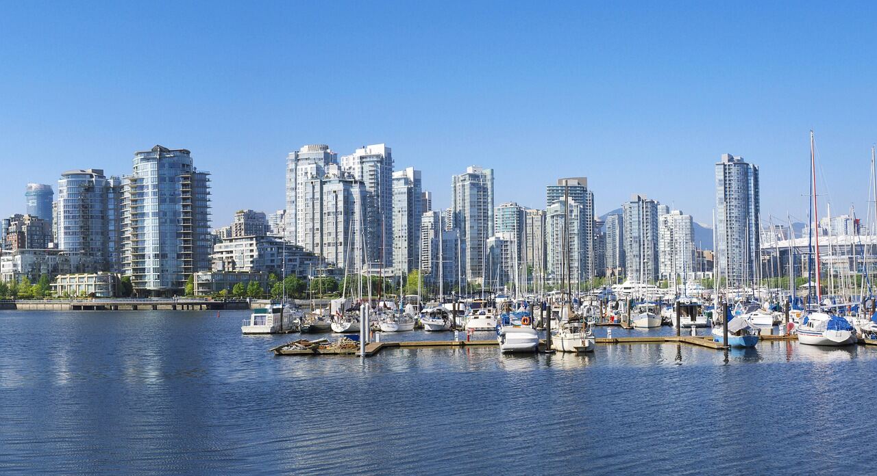 Vancouver skyline at the waterfront