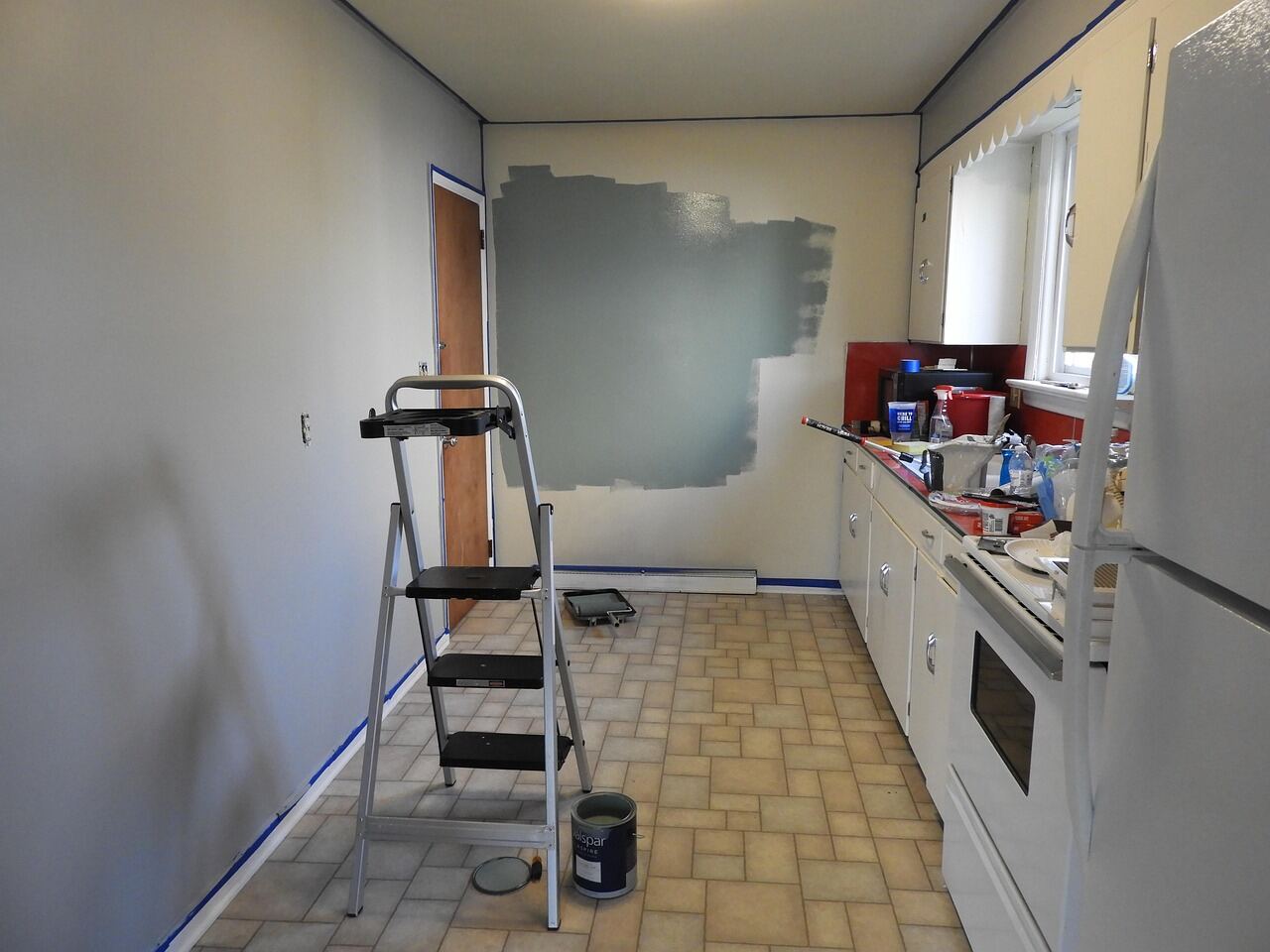 Kitchen renovation in progress